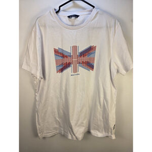 Ben Sherman Men's T-Shirt Size XL White Pre-Owned